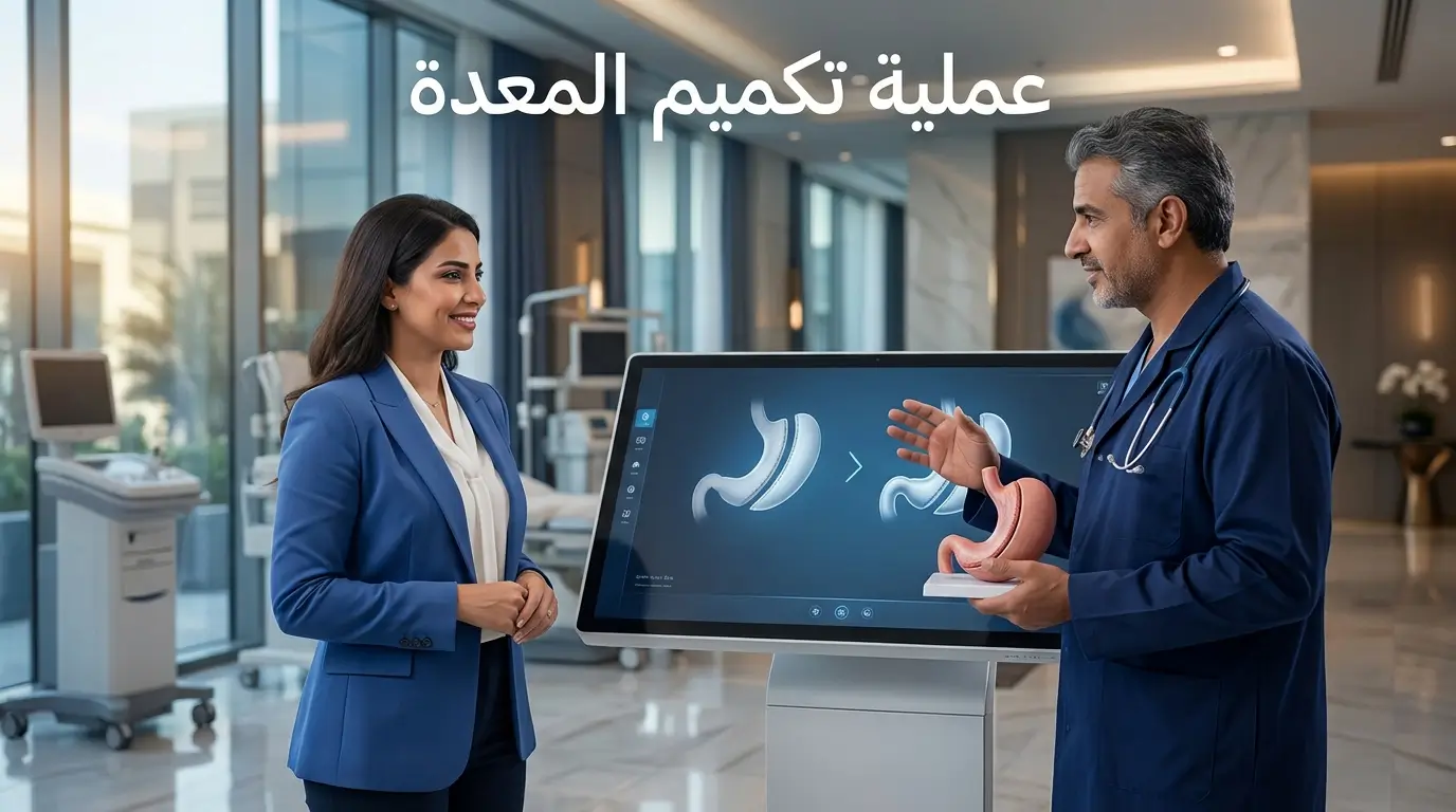 عملية تكميم المعدة الدليل الشامل لفقدان الوزن، المميزات، المخاطر، ونتائج العملية
