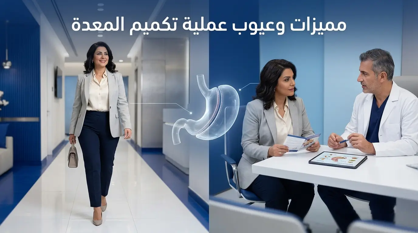 مميزات وعيوب عملية تكميم المعدة هل هي الخيار المناسب لخسارة الوزن؟