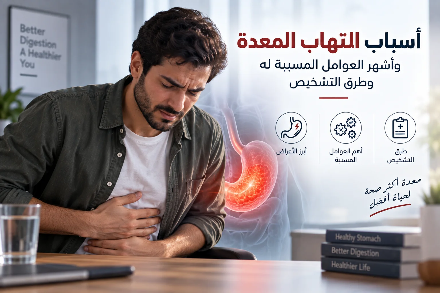 أسباب التهاب المعدة وأشهر العوامل المسببة له وطرق التشخيص